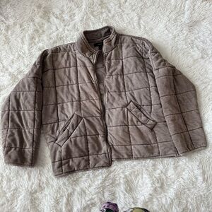 Forever 21 Taupe Quilted Jacket